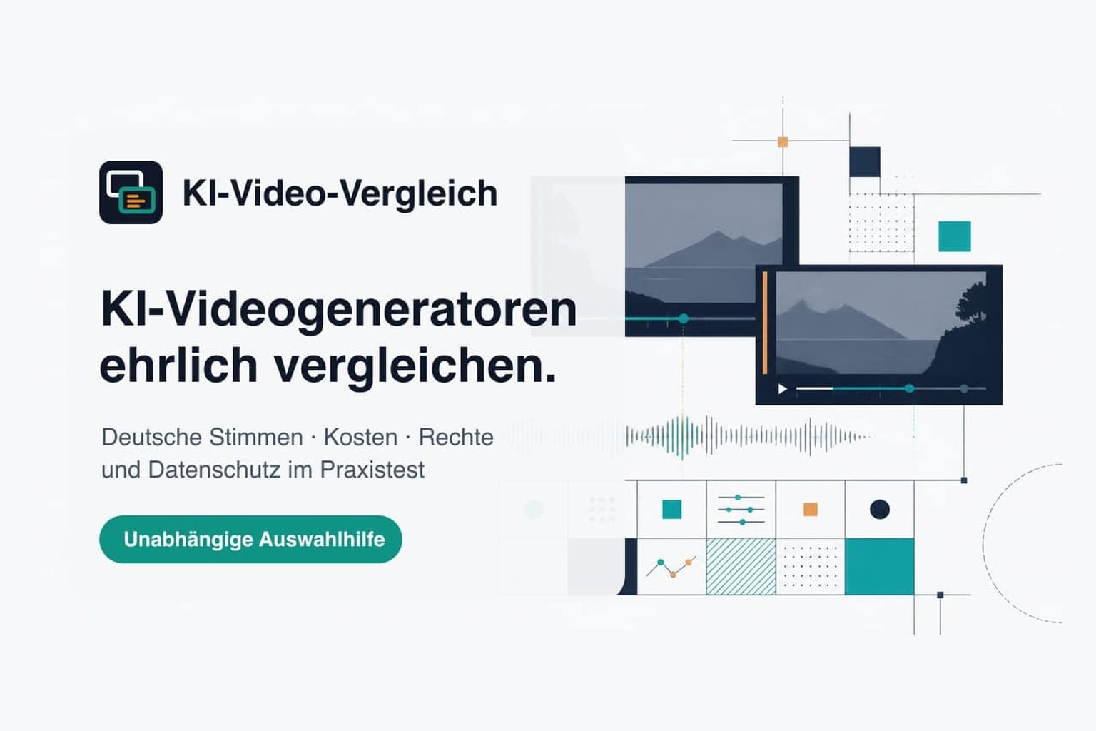Markengrafik von KI-Video-Vergleich